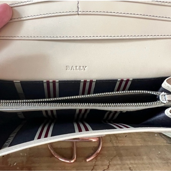 Bally Genuine Leather, Long Wallet, Cream, Made in Italy - Picture 12 of 14
